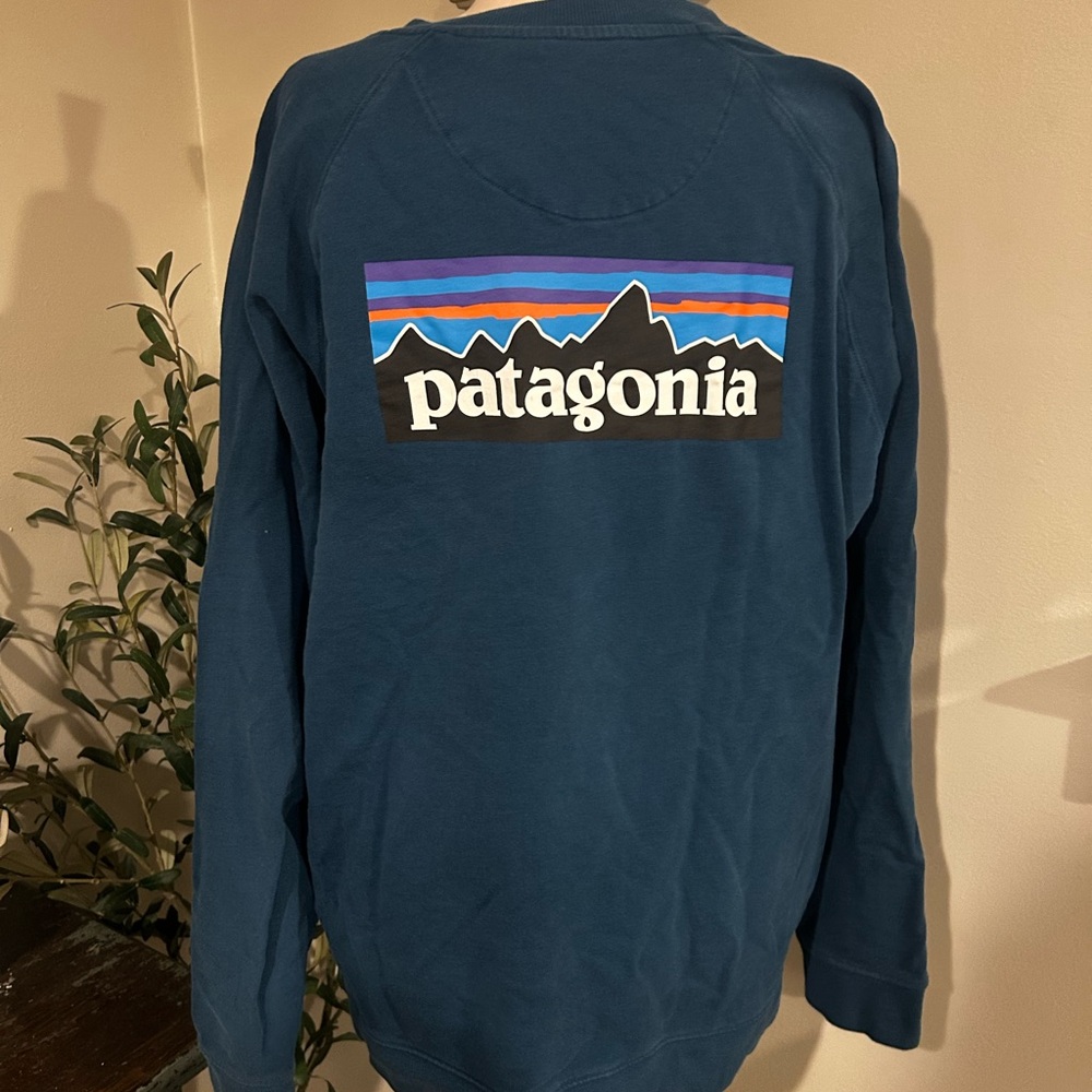 Patagonia Navy Sweatshirt with Logo